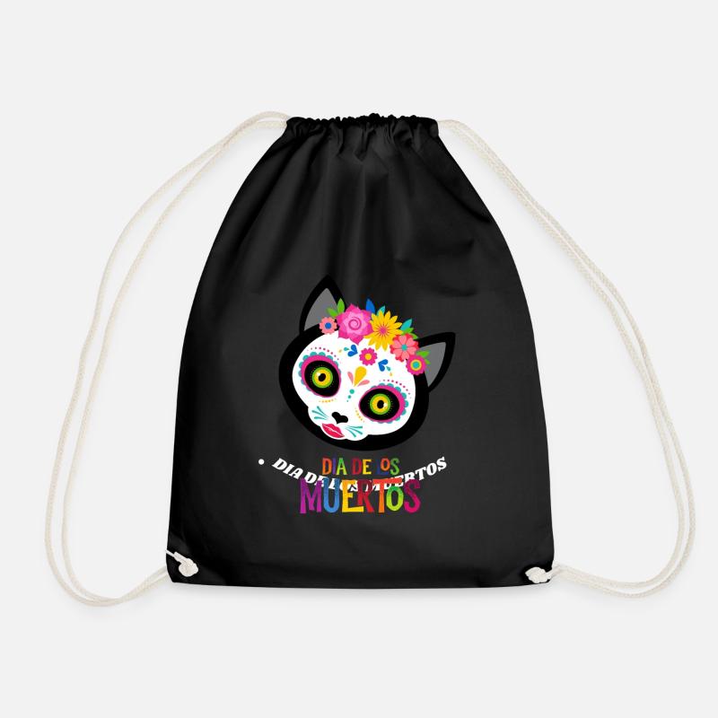 Dia De Katze - Turnbeutel - Schwarz