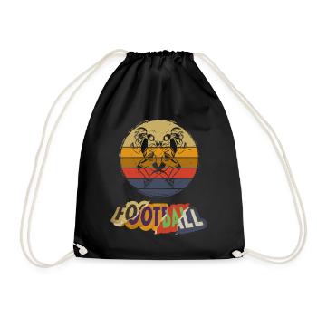Joueur de football américain Vintage Retro USA Sport - Sac de sport léger - noir - Devant