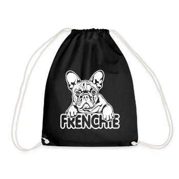 FRENCHIE French Bulldog Dogs Wilsigns - Drawstring Bag - black - Front