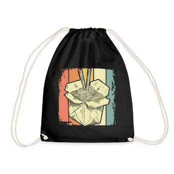 Chine Nouilles - Sac de sport léger - noir - Devant