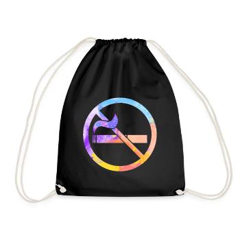 No Smoking - Drawstring Bag - black - Front