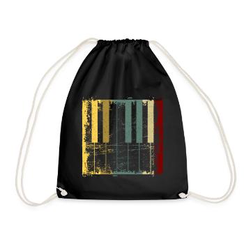 piano - Sac de sport léger - noir - Devant