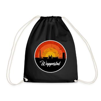 Wuppertal Skyline Écriture - Sac de sport léger - noir - Devant