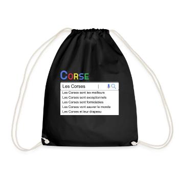 Corse Humour Homme Et Femme - Sac de sport léger - noir - Devant