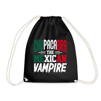 Chupacabra The Mexican Vampire Cryptid Creature - Drawstring Bag - black - Front