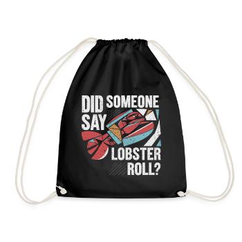 Stylish and delicious - Drawstring Bag - black - Front