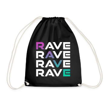 Rave Techno Electro - Sac de sport léger - noir - Devant