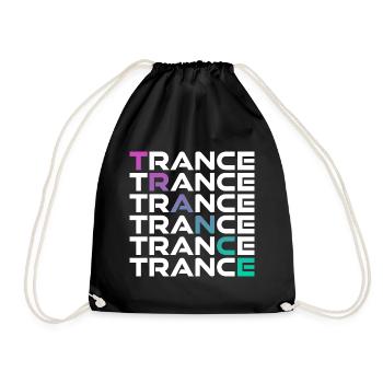 TRANCE - Turnbeutel - Schwarz - Vorne