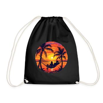 Hamac Beach Sea Suset - Sac de sport léger - noir - Devant
