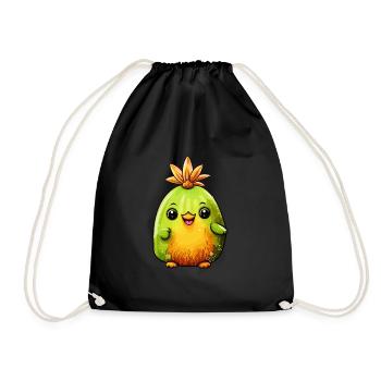 Happy Kiwi - Mignonnerie déchaînée - Sac de sport léger - noir - Devant