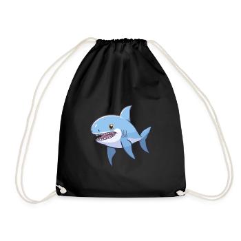 Kawaii Hai - Prédateur espiègle - Sac de sport léger - noir - Devant