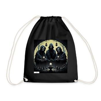 Horror cult friends - Drawstring Bag - black - Front