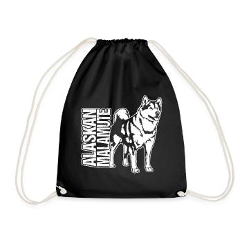 ALASKAN MALAMUTE Portrait Wilsign’s Sled Dog - Sac de sport léger - noir - Devant