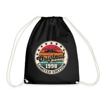 25ème Anniversaire Original Septembre Millésime 1998 - Sac de sport léger - noir - Devant