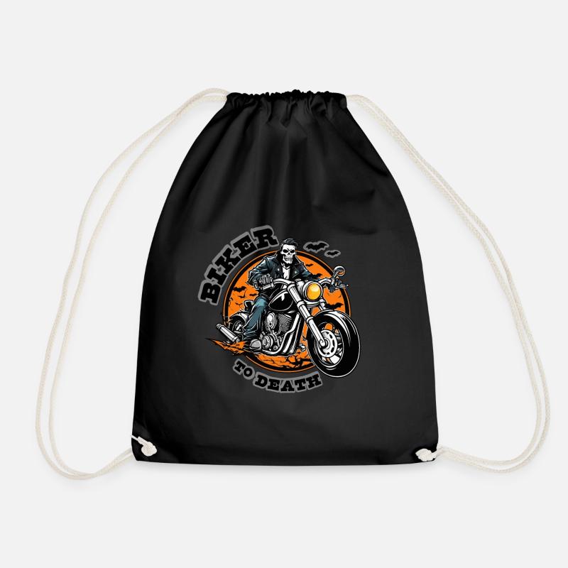 BIKER ZU TODE - Turnbeutel - Schwarz