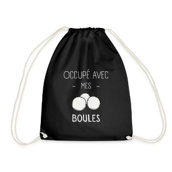 Occupé Avec Mes Boules - Sac de sport léger - noir - Devant