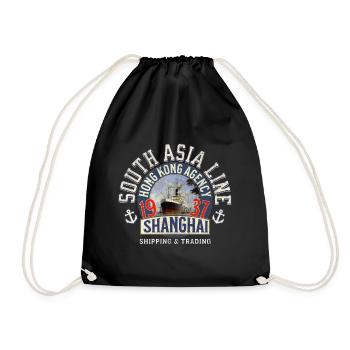 South Asia vintage line Shanghai - Sac de sport léger - noir - Devant