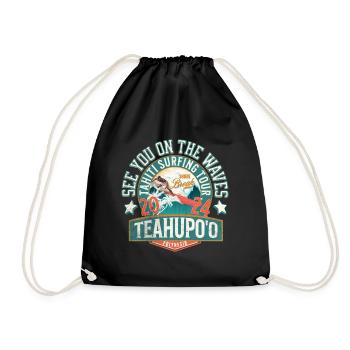 See you on the waves of Teahupoo - Sac de sport léger - noir - Devant