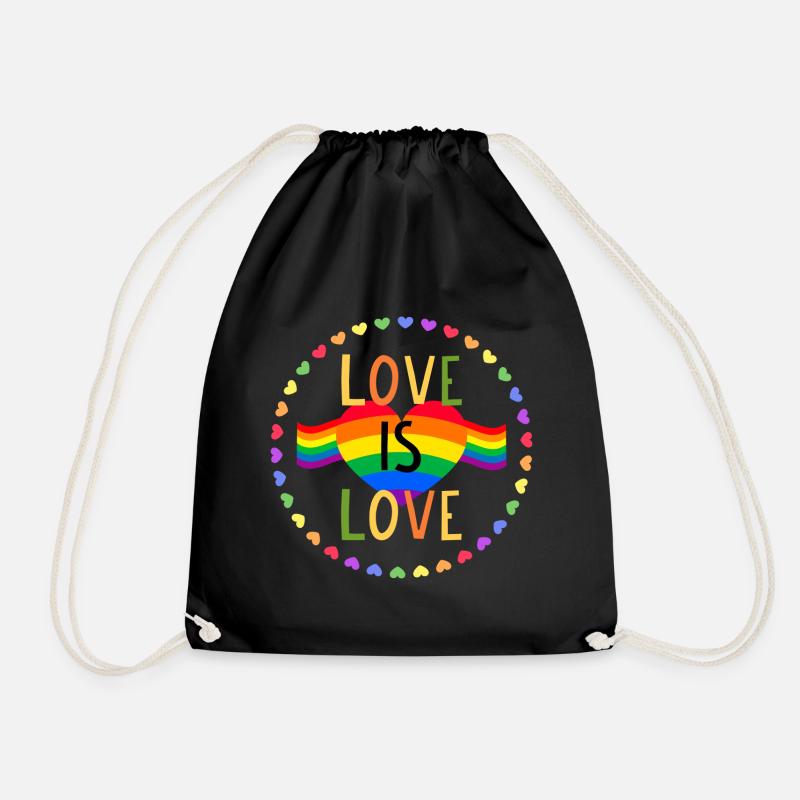 Pride Love - Turnbeutel - Schwarz