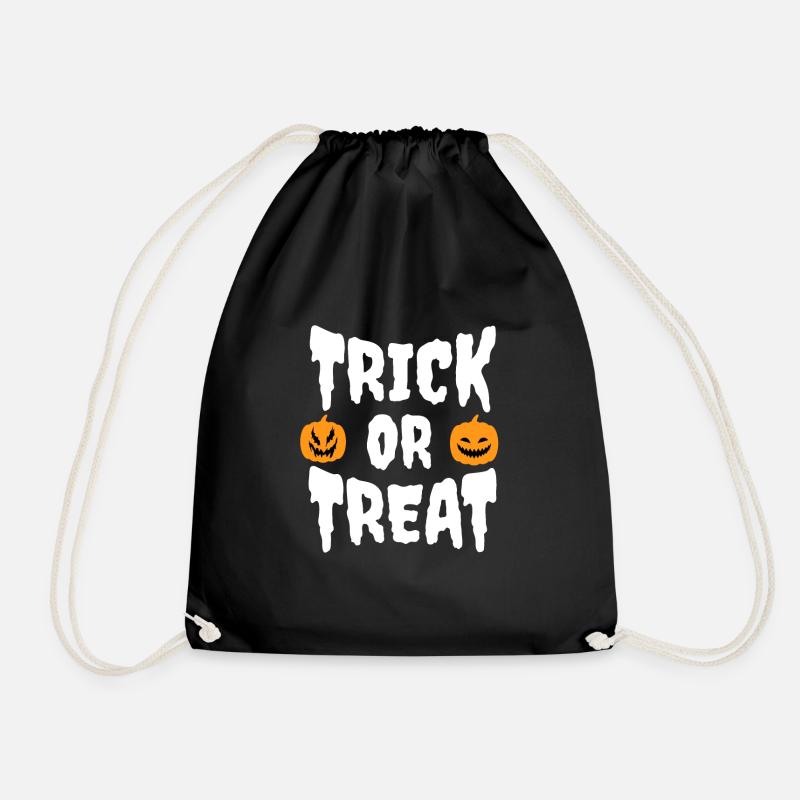 Trick or Treat Halloween Süßes oder Saures - Turnbeutel - Schwarz