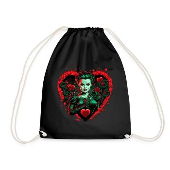 Mistress Valentine | Valentinstag | Valentines Day - Turnbeutel - Schwarz - Vorne