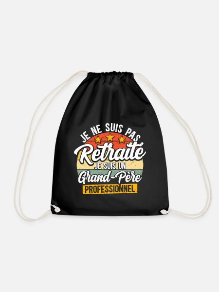 Grand-Père Professionnel Retraité Papy - Sac de sport léger - noir