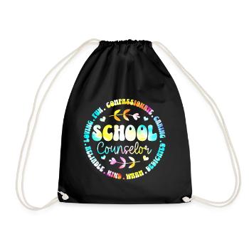Tie Dye School Board Schulberater - Turnbeutel - Schwarz - Vorne