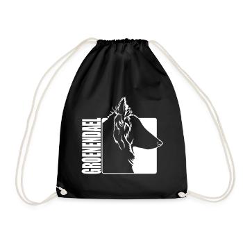 Groenendael Profile Dogs Dog Wilsigns - Drawstring Bag - black - Front