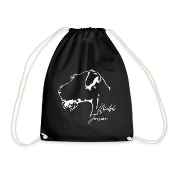 WELSH TERRIER Profil Chiens Chien Wilsigns - Sac de sport léger - noir - Devant
