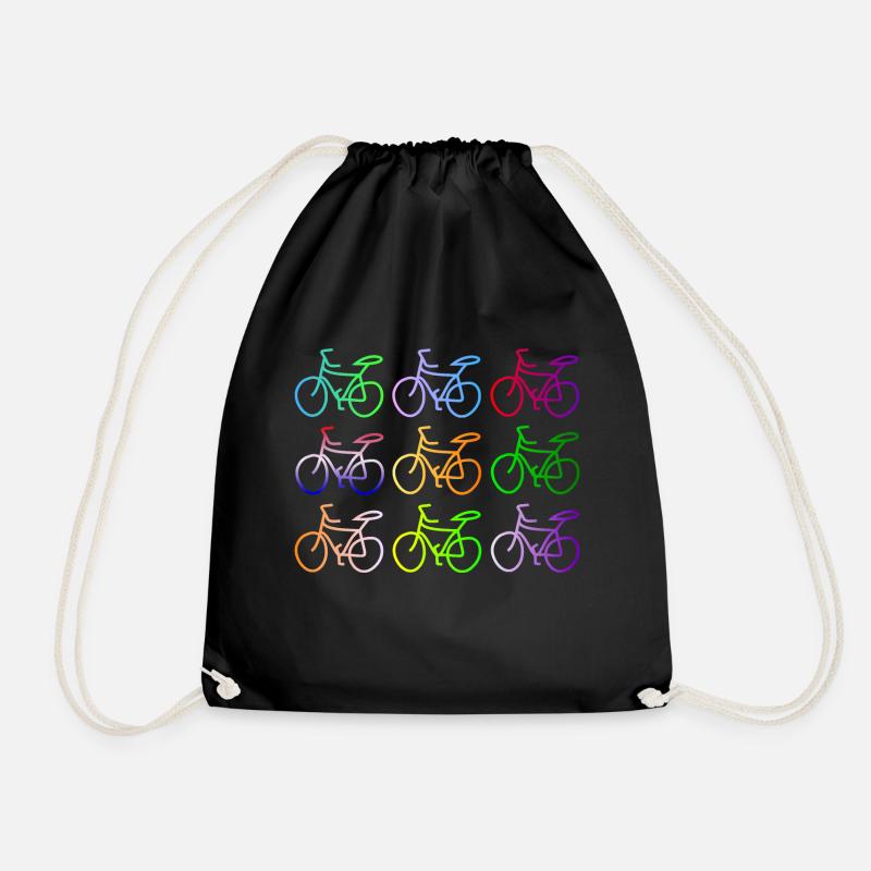 Fahrrad kritzeln. - Turnbeutel - Schwarz