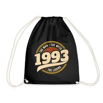Man 1993 The Legend 30 Jahre Jubiläum - Turnbeutel - Schwarz - Vorne