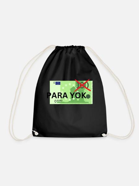 Para yok - das Piece für Pleitegeier - Turnbeutel - Schwarz