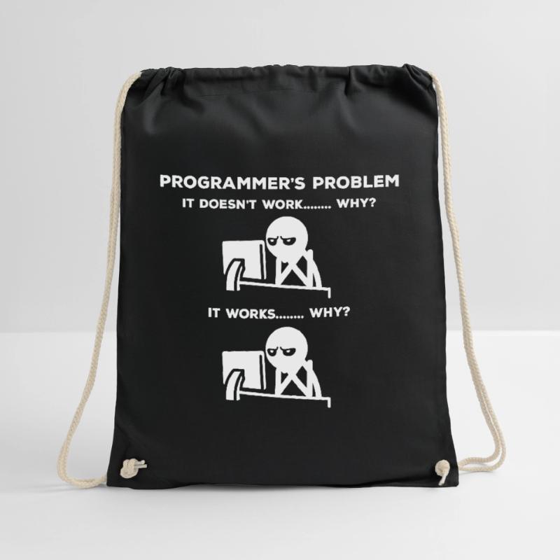 Computer Scientist Problem Drawstring Bag