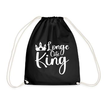 Humor along the sports coast King of the longe-côte - Drawstring Bag - black - Front