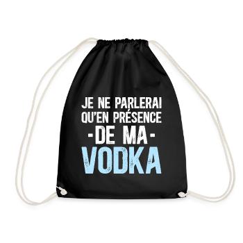 Parlerais Qu'en Présence De Ma Vodka Humour - Sac de sport léger - noir - Devant