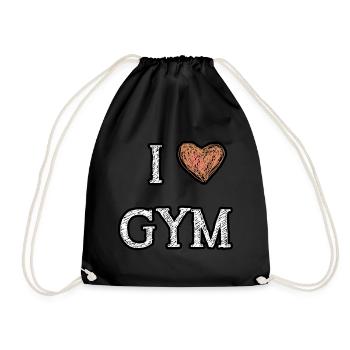 Gym - Drawstring Bag - black - Front