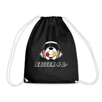 Soccer 4 life - Turnbeutel - Schwarz - Vorne
