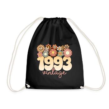 Retro Groovy 1993 Fête Anniversaire Femme 30 Ans - Sac de sport léger - noir - Devant