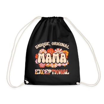Original Only Mother Exceptional Mom - Drawstring Bag - black - Front