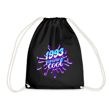 Cool Year 1993 Anniversary 30 Years - Drawstring Bag - black - Front