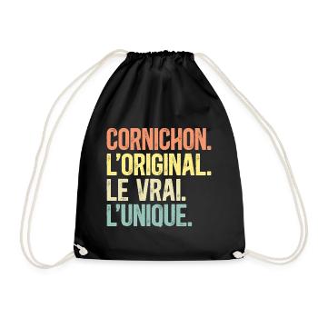 Humour Cornichon L'Original Le Vrai L'Unique - Sac de sport léger - noir - Devant