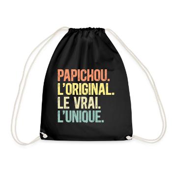 Papichou L'Original Le Vrai L'Unique Papy - Sac de sport léger - noir - Devant