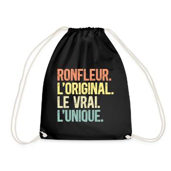 L'Original Le Vrai L'Unique Homme Ronfleur - Sac de sport léger - noir - Devant