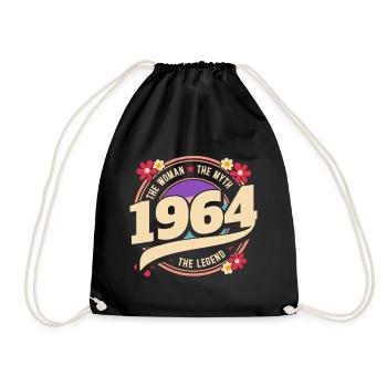 Année 1964 La Légende 60 Ans Anniversaire - Sac de sport léger - noir - Devant