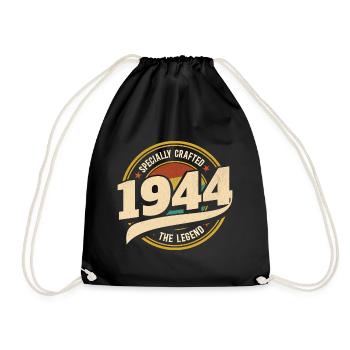 Jahr 1944 Die Legende 80 Jahre Jubiläum - Turnbeutel - Schwarz - Vorne