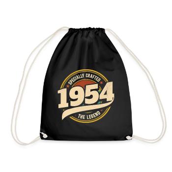 Année 1954 La Légende 70 Ans Anniversaire - Sac de sport léger - noir - Devant