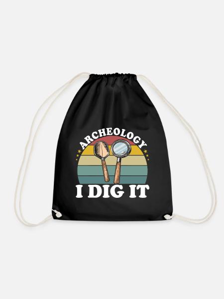 Fan Archéologie Humour Archéologue - Sac de sport léger - noir
