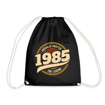 Vintage Year 1985 Legend 40 Years Anniversary - Drawstring Bag - black - Front