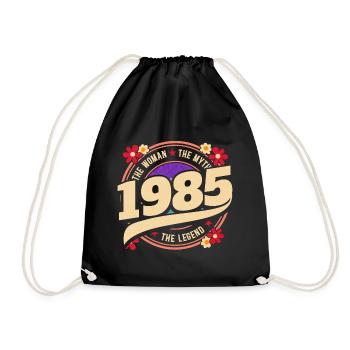 Millésime 1985 Légende 40 Ans Anniversaire Femme - Sac de sport léger - noir - Devant