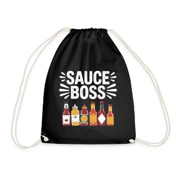 Chef of Sauces Humor Barbecue - Drawstring Bag - black - Front